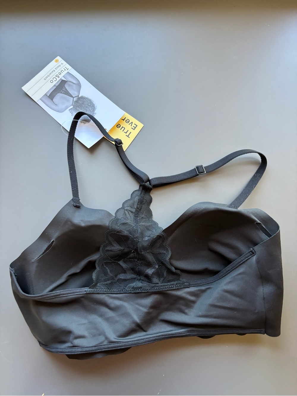 NWT True and Co. Lace Racerback Bralette- Medium - Picture 3 of 5